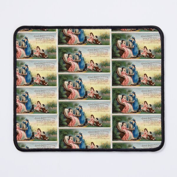 Item preview, Vintage Quack Medicine Advertisement, Ayer's Sarsaparilla, Pretty Women, Children Playing With Dog designed and sold by hjsmith.