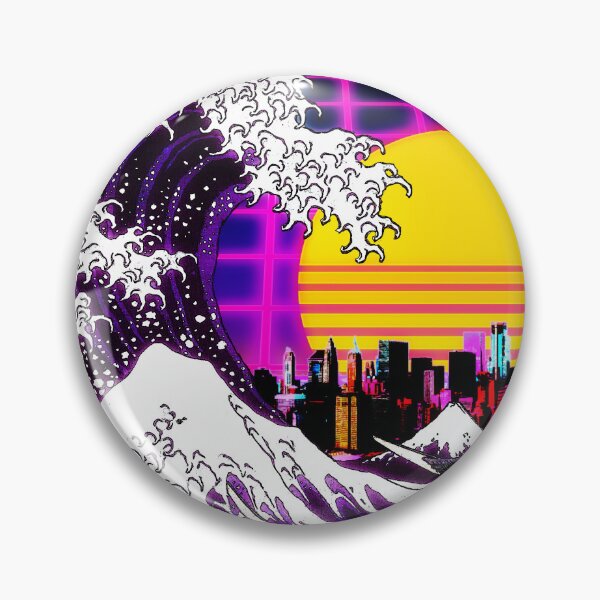 Item preview, Great Wave Retro 80s Aesthetic designed and sold by ind3finite.