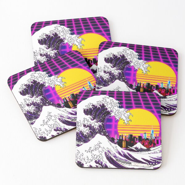 Item preview, Great Wave Retro 80s Aesthetic designed and sold by ind3finite.