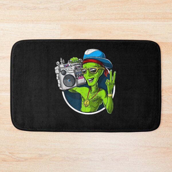 Item preview, Space Alien Old School Boombox Hip Hop Rap Music Gangsta designed and sold by JustineThiem.