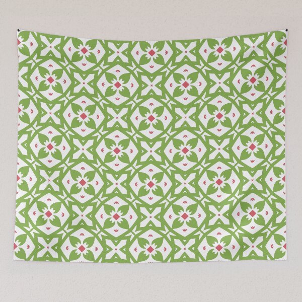 Item preview, green trellis designed and sold by Annette Chabidon Studio.