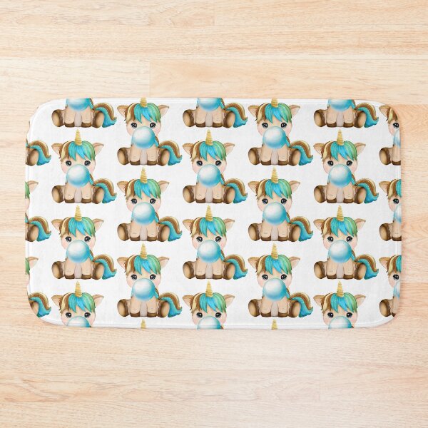 Item preview, Baby Unicorn Blue Bubble Gum designed and sold by MonkeyBizness.