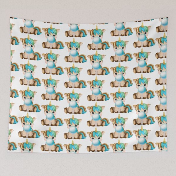 Item preview, Baby Unicorn Blue Bubble Gum designed and sold by MonkeyBizness.