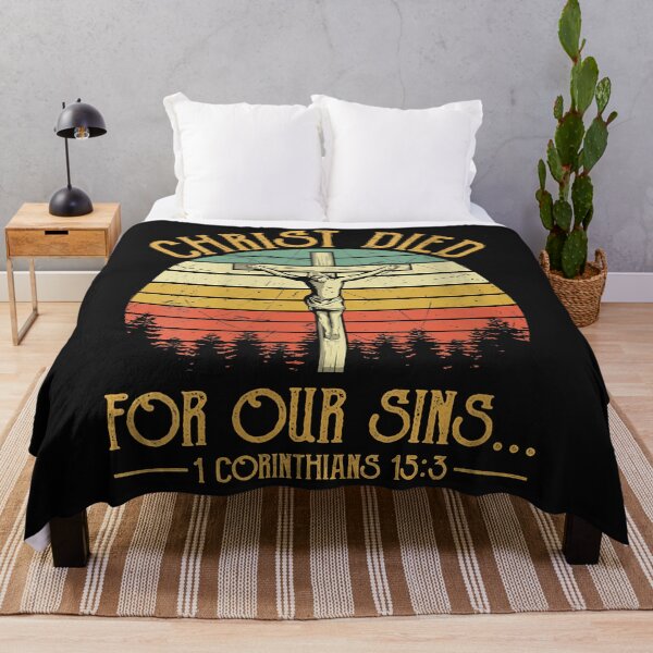 Item preview, Womens Christ Died For Our Sins Tshirt Jesus Easter Cross Christian designed and sold by DavidPlumle.