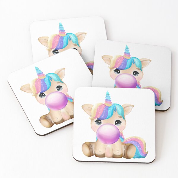 Item preview, Baby Unicorn Purple Bubble Gum designed and sold by MonkeyBizness.