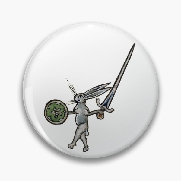 Item preview, Sword & Buckler Bunny - Medieval Warrior Rabbit designed and sold by emovendo.