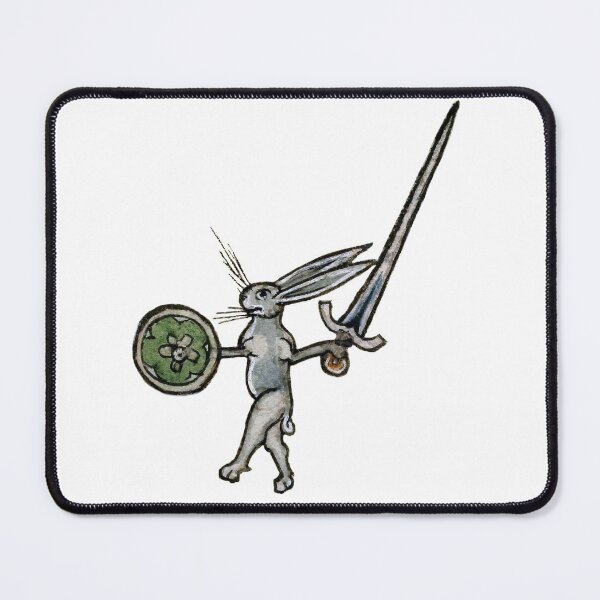 Item preview, Sword & Buckler Bunny - Medieval Warrior Rabbit designed and sold by emovendo.