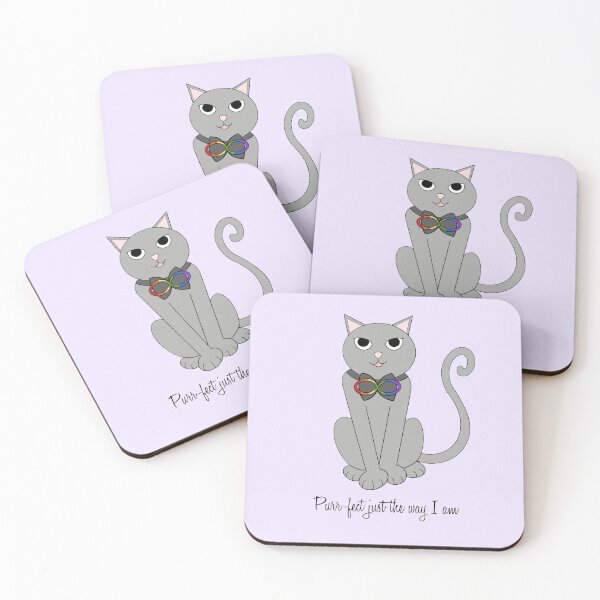 Item preview, Neurodivergent Pride Cat designed and sold by moonshadowmaker.