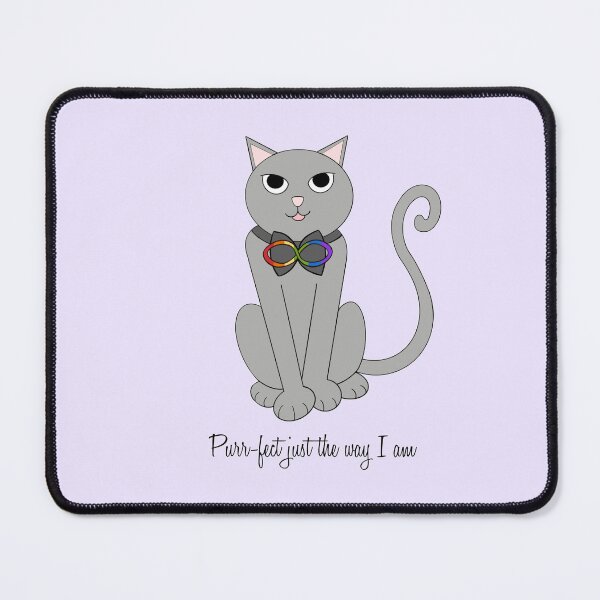 Item preview, Neurodivergent Pride Cat designed and sold by moonshadowmaker.