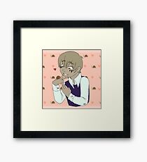 Snail Love Sticker Framed Print