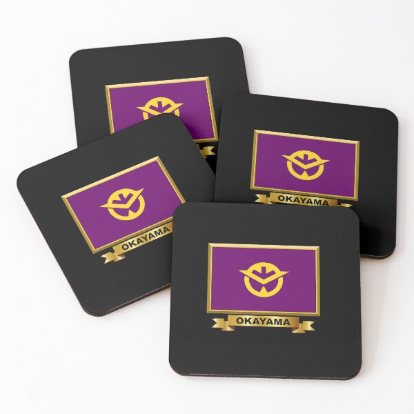 Item preview, OKAYAMA Prefecture Flag Gifts, Masks, Stickers & Products (N) designed and sold by mpodger.
