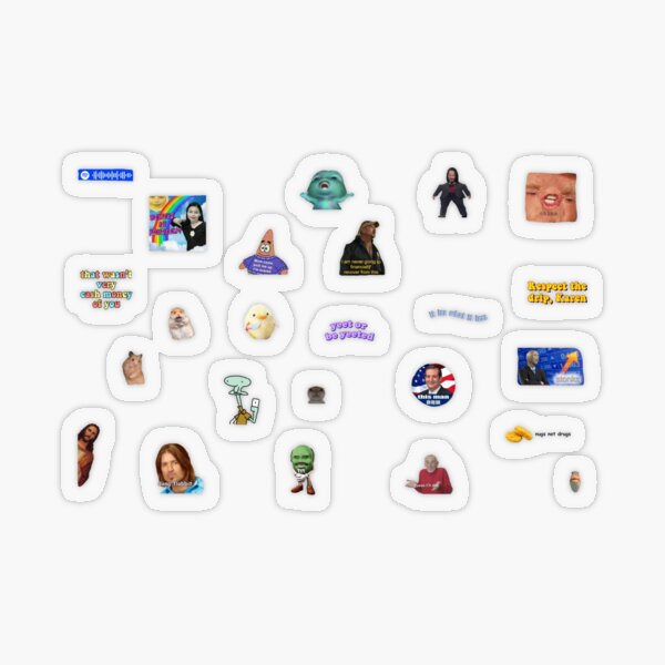 Meme sticker pack Transparent Sticker