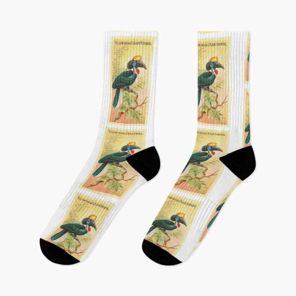 Item preview, Yellow-Casque Black Hornbill designed and sold by HotelAlfaPapa.