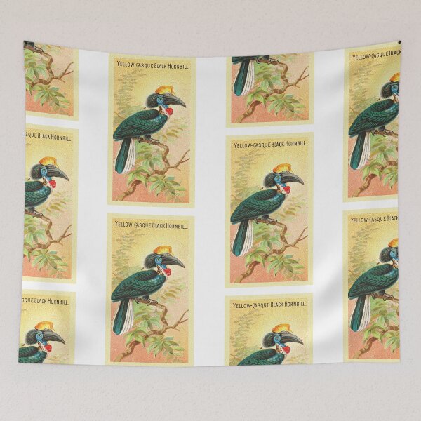 Item preview, Yellow-Casque Black Hornbill designed and sold by HotelAlfaPapa.