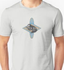 Costa Rica Surfing Sloth Logo Unisex T-Shirt