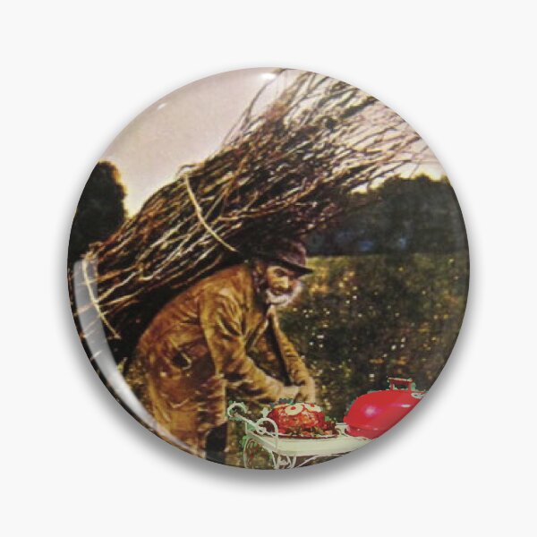 Item preview, Man more than Four sticks on his back cooking on a Vintage Weber Seville designed and sold by Zavod44.