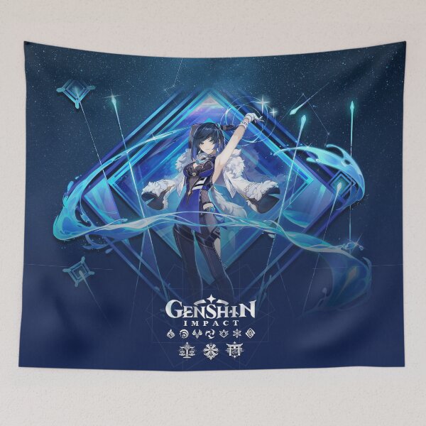 Item preview, Yelan Hydro Character Genshin Impact designed and sold by genshinwaifus.