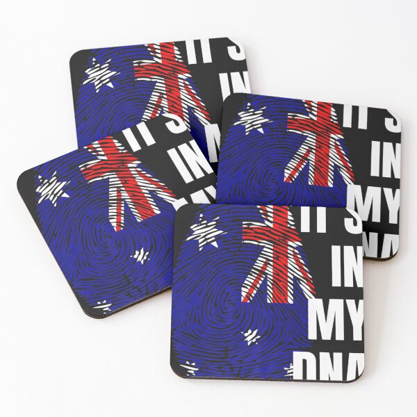 Item preview, Australian Flag DNA Fingerprint Australia Premium designed and sold by AmbroseWilliam.