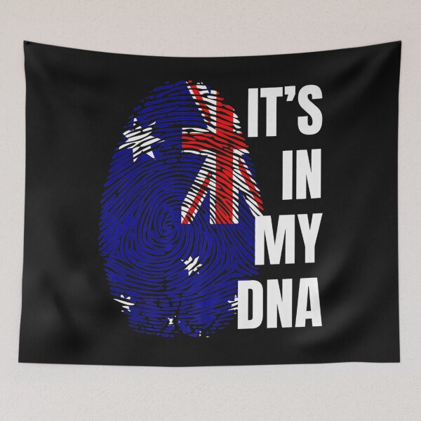 Item preview, Australian Flag DNA Fingerprint Australia Premium designed and sold by AmbroseWilliam.