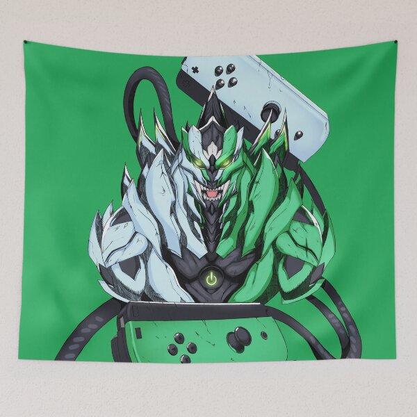 Item preview, Kaiju - Monstruo Gamezilla (Jade) designed and sold by Xonaar17Art.