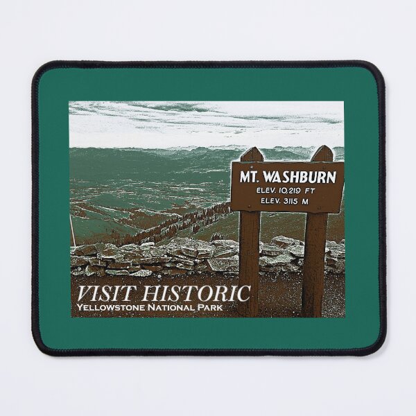 Item preview, Visit Historic Yellowstone National Park (Mt. Washburn) designed and sold by Lil-Bit-Batty.
