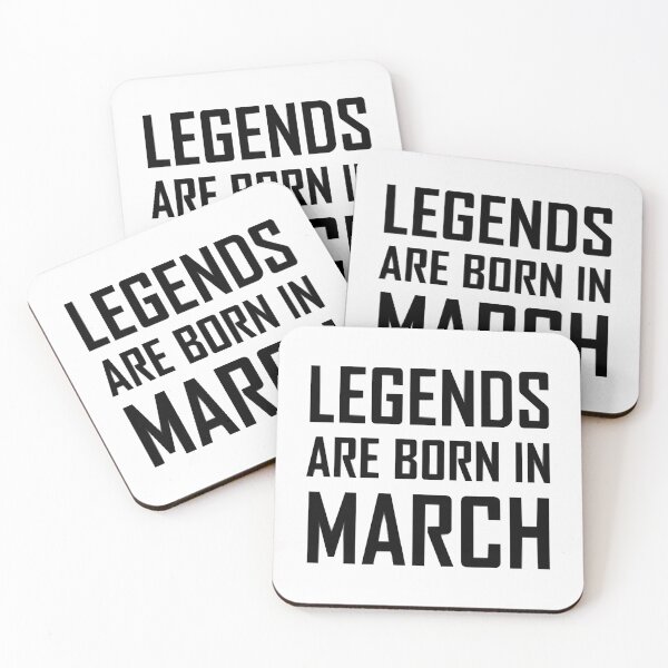 Item preview, Legends are born in March designed and sold by AlabaMendes.