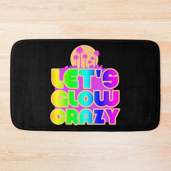 Item preview, Let's Glow Crazy Retro Neon Party Color Tee designed and sold by AlabaMendes.