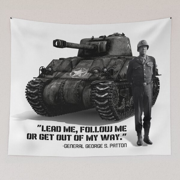 Item preview, Military Quote: "Lead Me, Follow Me or Get Out of My Way." ~ General George S. Patton designed and sold by amuseXpress.