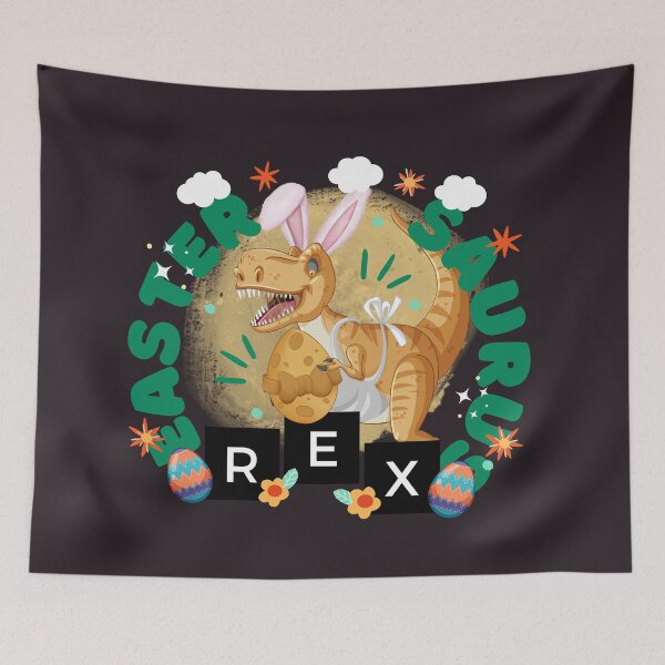 Item preview, Easter Saurus Rex!! -Happy Easter 2022!! - Cute Easter Bunny!! designed and sold by SoffyLee586.