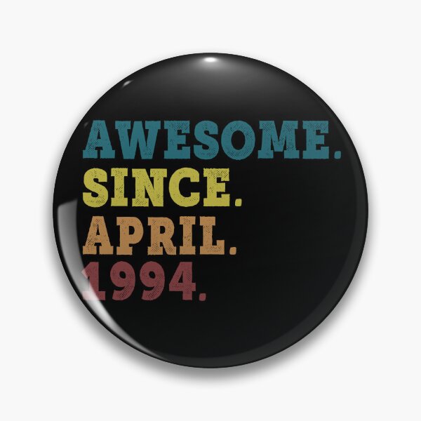 Item preview, Awesome Since April 1994 Retro Vintage 28th Birthday Gift designed and sold by designbychow.