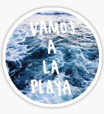 vamos a la playa Sticker