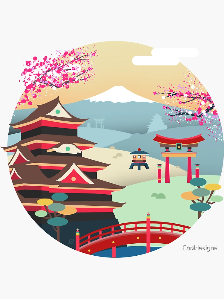 Tokyo Art, japan, behance, animation, travel World Sticker for Sale