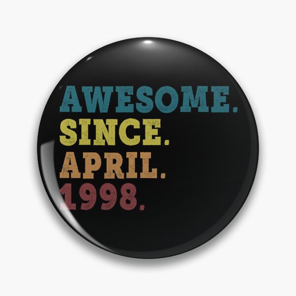 Item preview, Awesome Since April 1998 Retro Vintage 24th Birthday Gift designed and sold by designbychow.