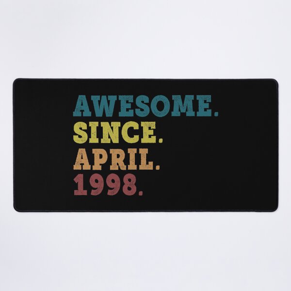 Item preview, Awesome Since April 1998 Retro Vintage 24th Birthday Gift designed and sold by designbychow.
