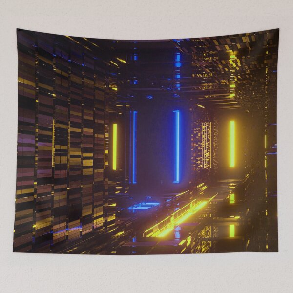 Item preview, Digital Design - Yellow Blue Abstract  designed and sold by Tshirtstory.