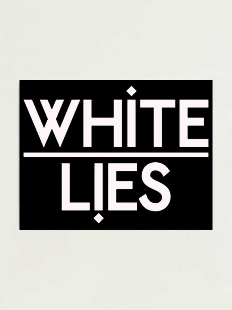 White Lies T Shirt Big TV Band Logo new Official Unisex Black