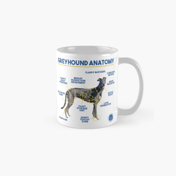 Greyhound Anatomy Classic Mug