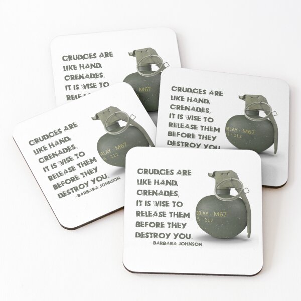 Item preview, ADVICE: Grudges are like hand grenades, it is wise to release them before they destroy you. designed and sold by amuseXpress.