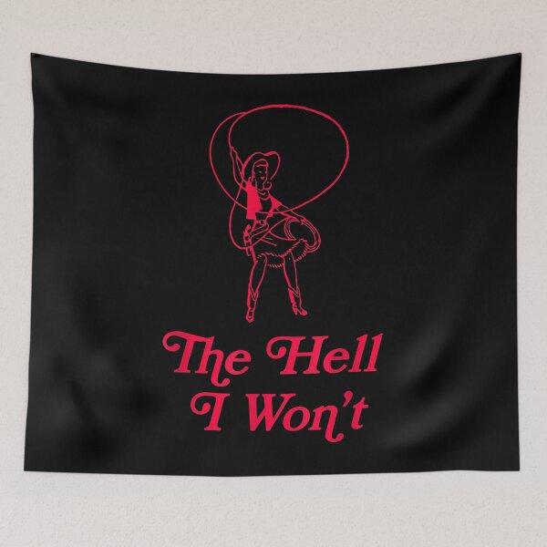 Item preview, The Hell I Won't Cowgirl Vintage T-Shirt designed and sold by raiseuif.