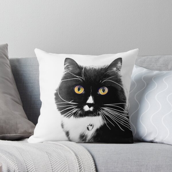 Item preview, Black and White cat designed and sold by jennyjones.