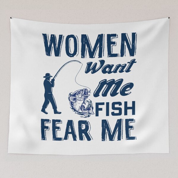 Item preview, women want me fish fear me Hats-funny fisherman quotes Classic T-Shirt designed and sold by Maddisonedments.