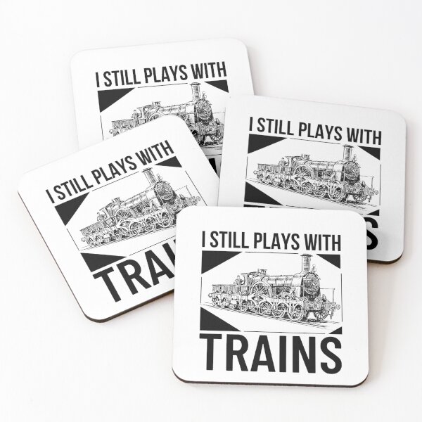 Item preview, Still Plays With Trains Model Railroad Locomotive | Funny Hobbies Sayings  designed and sold by chetan786.