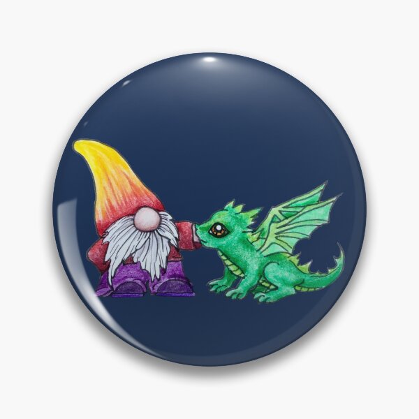 Item preview, Gnome and a baby fire dragon designed and sold by SarahCD13.