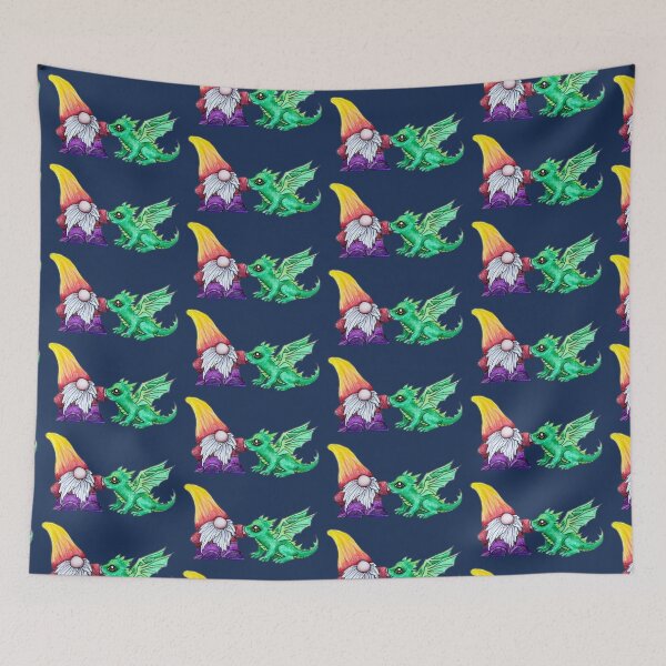 Item preview, Gnome and a baby fire dragon designed and sold by SarahCD13.