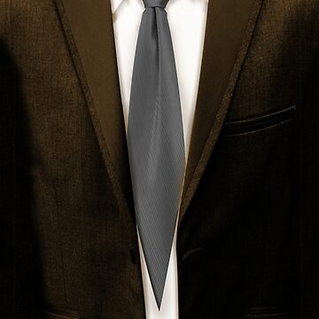 Silver Tie, Brown Suit