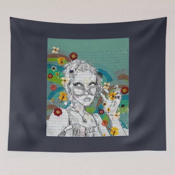 Item preview, Chloe Moriondo Flower Art TURQUOISE designed and sold by LongThanTRV.