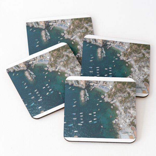 Item preview, View of the blue sea in Italy & series of boats  designed and sold by anisbbmbrush.