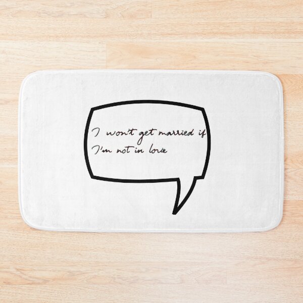 Item preview, “I won’t get married if I’m not in love.” -Jin Young Seo designed and sold by Eckaa.