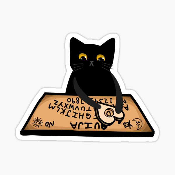 Spooked Ghost Kitty • Vinyl Sticker – Curious Nature Studio