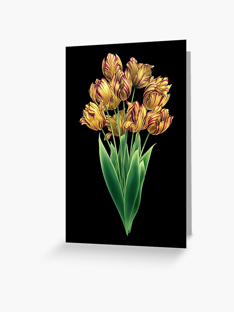 Tulipomania Royal Sovereign Tulips Greeting Card By